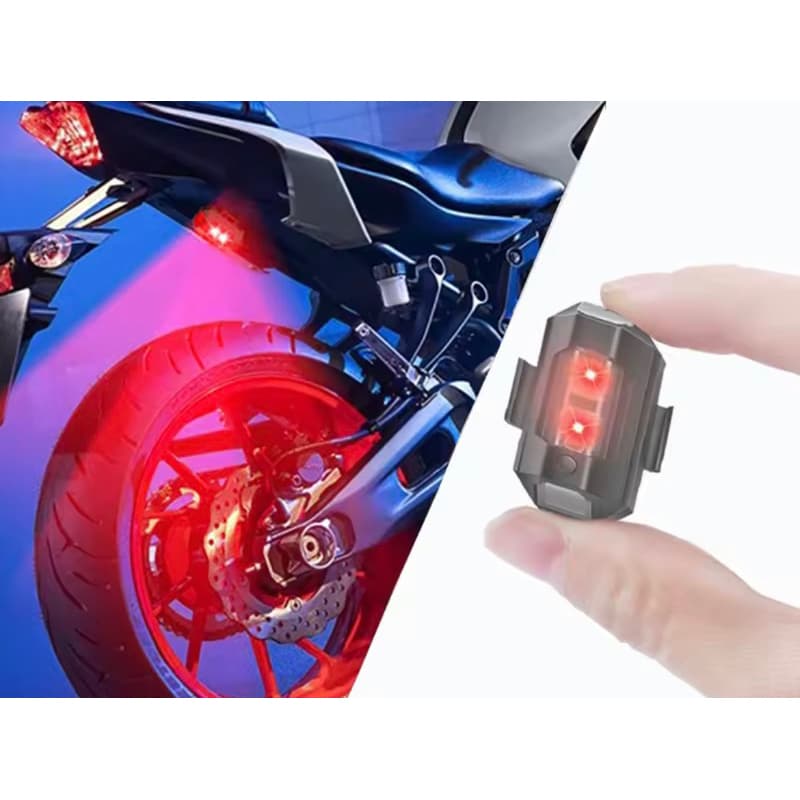 Luz Anticolisão Para Motocicletas E Drones Iluminação Estroboscópica De Aviso Em Led Com 7 Cores