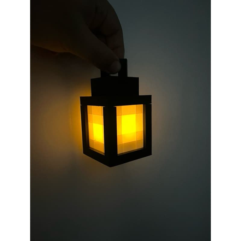 Lâmpada Lampião Minecraft/ Lâmpadas Minecraft/ Decoração Minecraft