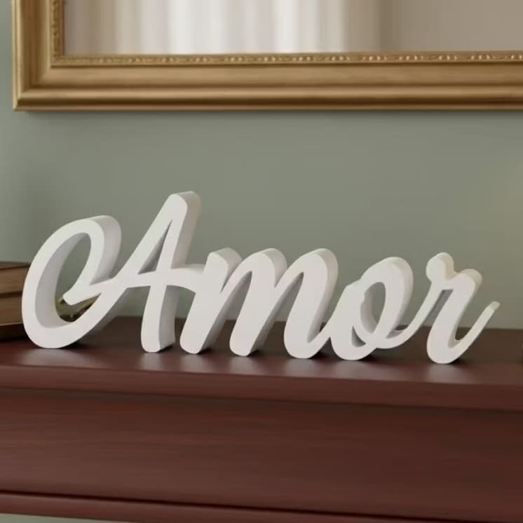 AMOR - Letreiro Decorativo 3D | Declare Amor na Sua Decoração(O MAIS VENDIDO)