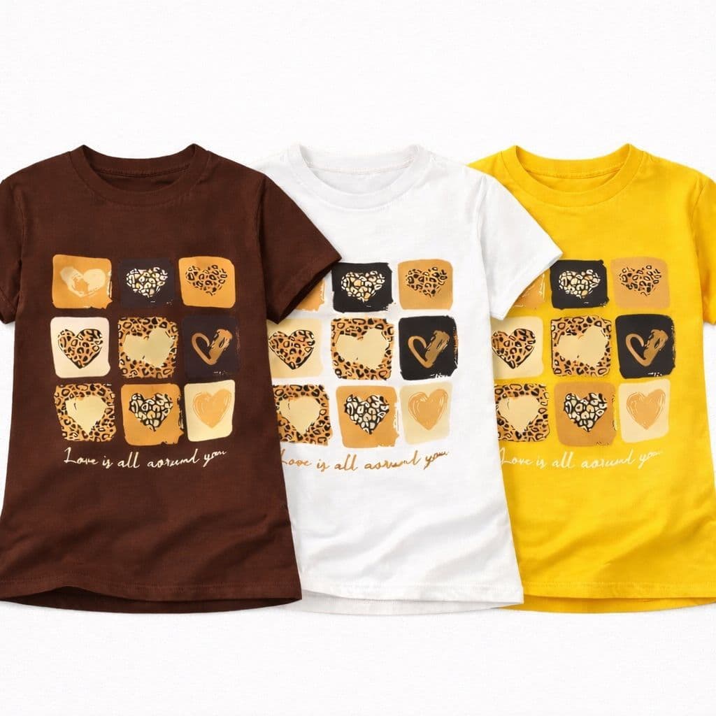 KIT 3 CAMISETAS T-SHIRT FEMININA 100% ALGODÃO TENDENCIA MODA FEMININA