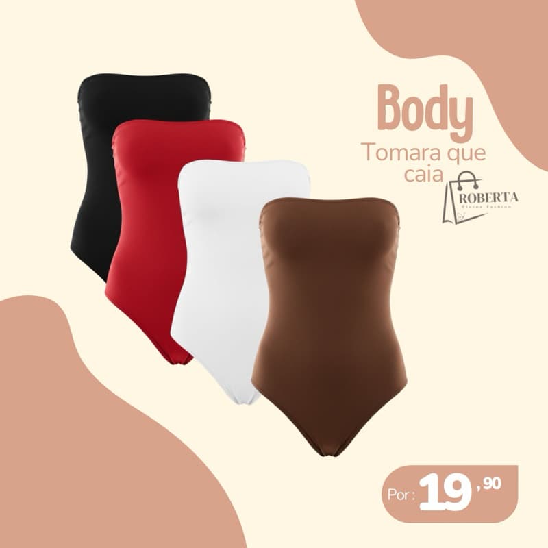 Body Tomara Que Caia Feminino Suplex Premium- Busto Forrado