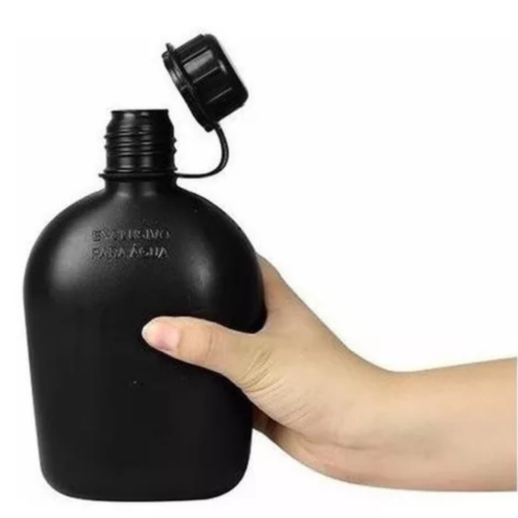 CANTIL MILITAR PRETO 900 ML POLIMERO BELICA ENVIO IMEDIATO