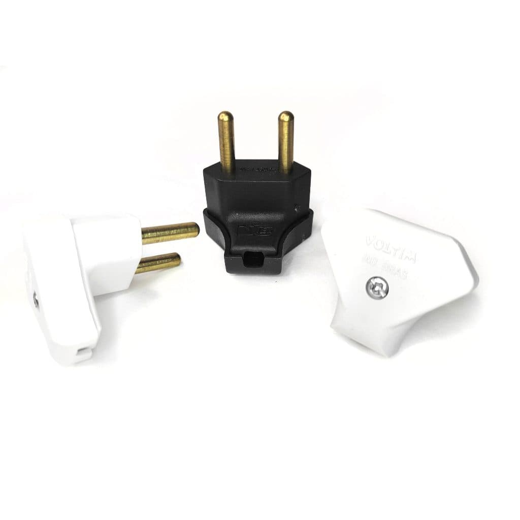 Tomada  Macho 90° Triangular com Ancoragem 2P ** Voltim(V-15/16)
