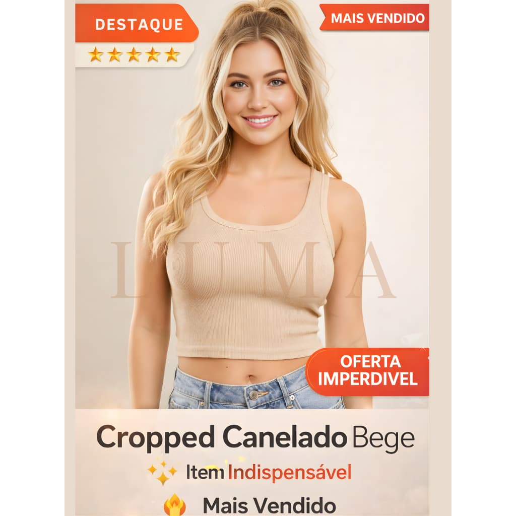 Camiseta Feminina Cropped Premium Canelado,blusa básica Zero transparência Roupa estilosa Verão