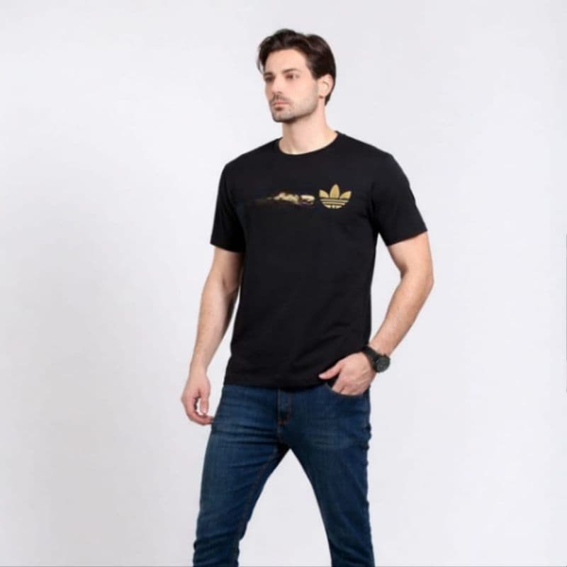 Camisetas Masculinas Básicas preta de Algodão - Estilo Casual e Versátil( Estampa variadas)