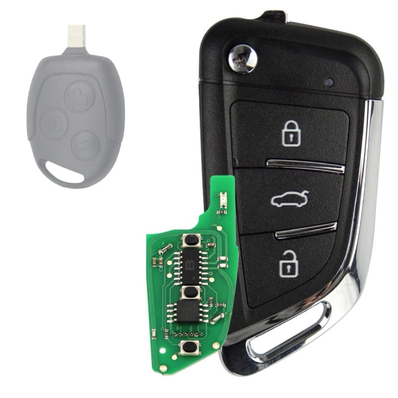 Chave Canivete compatível com alarme original New Ford Fiesta Mexicano 2011 2012 2013