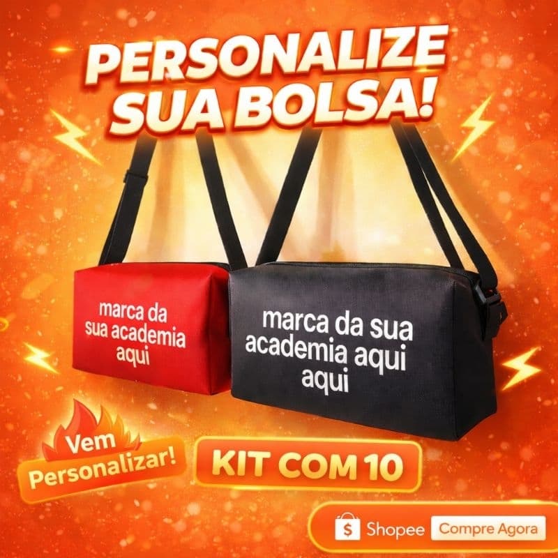 Kit 10  Mala Para Academia Personalizada Com sua ideia 💡 ...Serva para Futebol Time