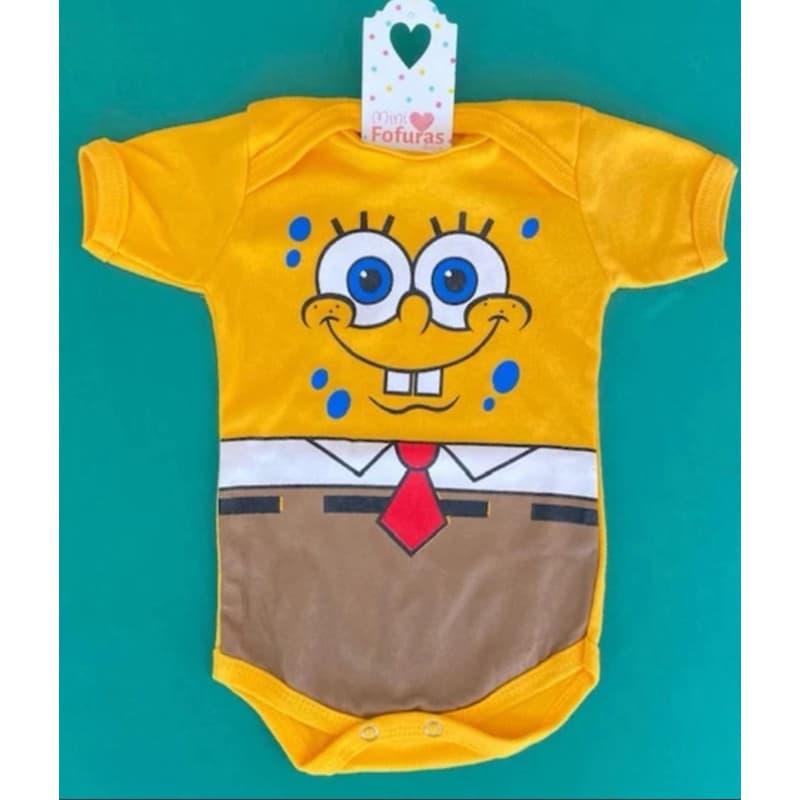 Body bebês bob esponja Mesversário