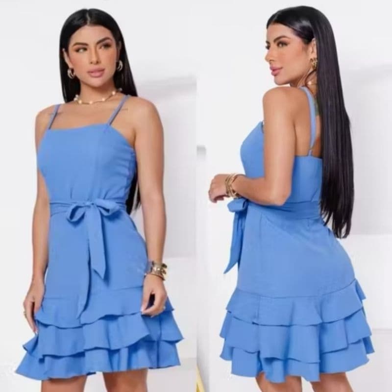 Vestido  Três marias com cinto móvel tendência 2025