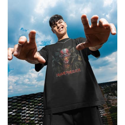 Camiseta Eddie The Head Iron Maiden em malha 100% algodão fio 30 penteado, extremamente confortável e ótima modelagem 10