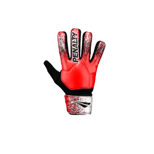 Luva de Goleiro de Futebol Adulto Penalty - Preto com Vermelho