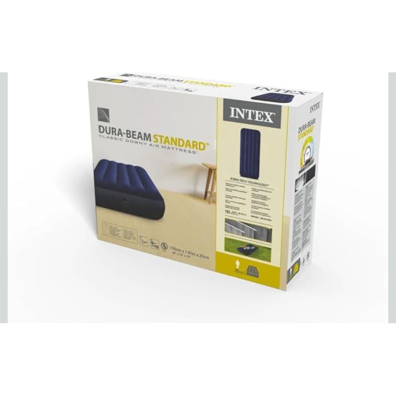 Colchão Inflável Solteiro Twin, 75x191x25cm, Azul, até 136kg