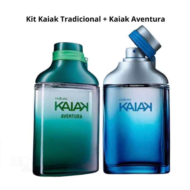 Perfume Kaiak Natura Masculino – Tradicional | Aventura | Kit com 2 Perfumes – Original