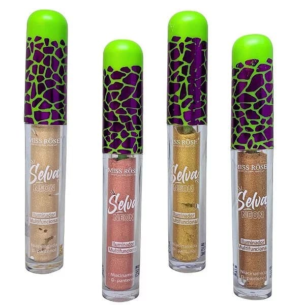 Iluminador Multifuncional Miss Rose Selva Neon MR096