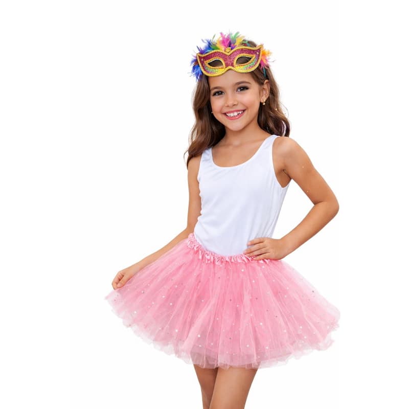 Conjunto body e Saia de Tule com led’s (Infantil)