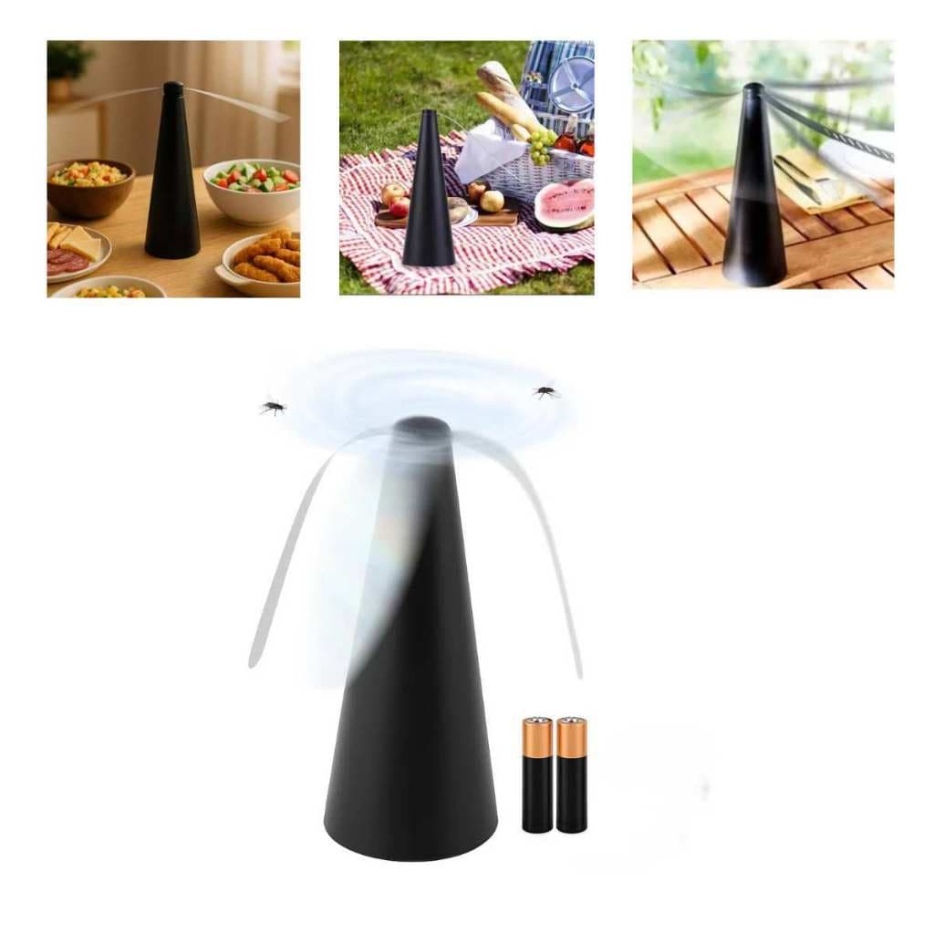 Ventilador Portatil Repelente De Mesa Inseto Mosquito Mosca Jardim Restaurantes Lanchonente