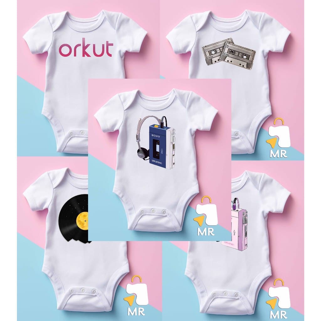 Body infantil RETRÔ | Roupinha Criativa para Bebê