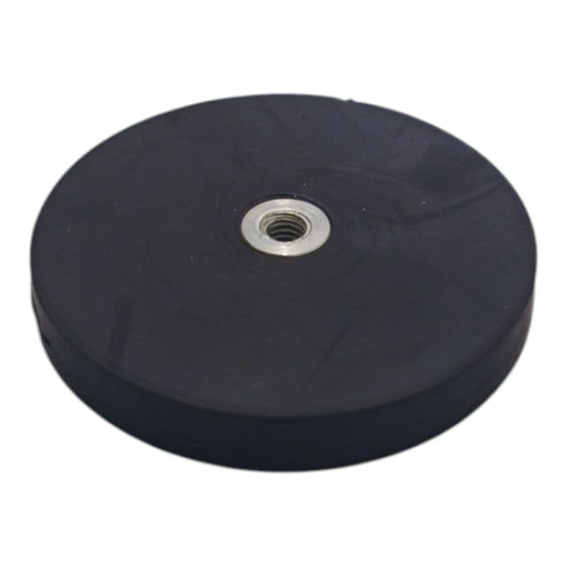 Fixador ímã neodímio emborrachado 66mm rosca fêmea m5