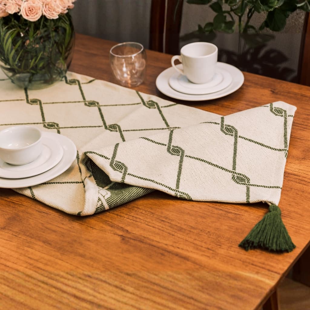 Caminho de Mesa Posta Aurora Luxo Tear Decorativo Várias Cores e  Medidas 40x300cm / 40x220cm / 40x140cm