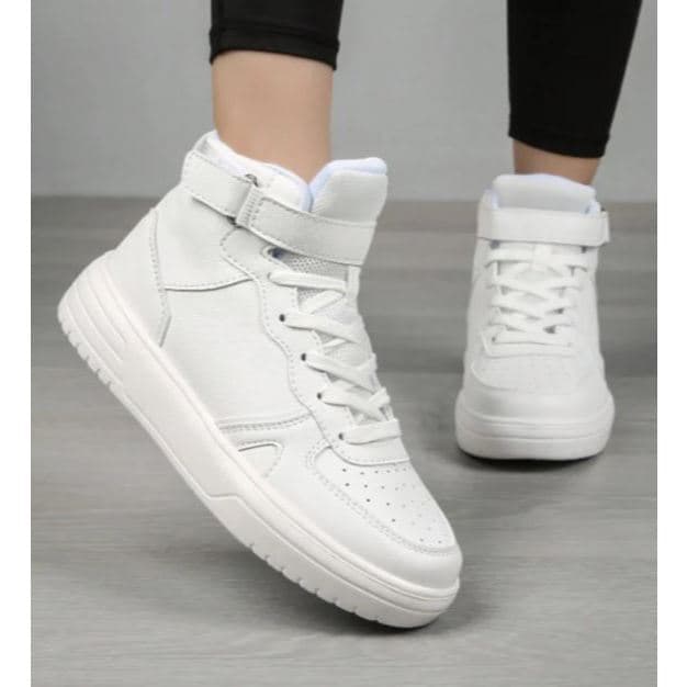 Bota Tênis Casual Branco 26 ao 43 Adulto e Infantil Masculino Feminino Confortável Promoção Básica