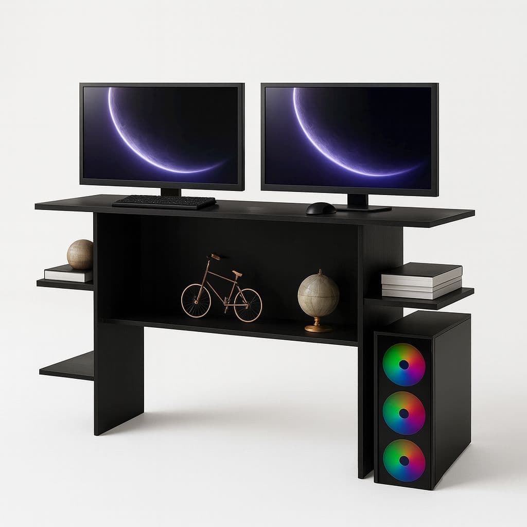 Mesa Gamer Escrivaninha Ideal p/ Computador, Notebook e Home Office