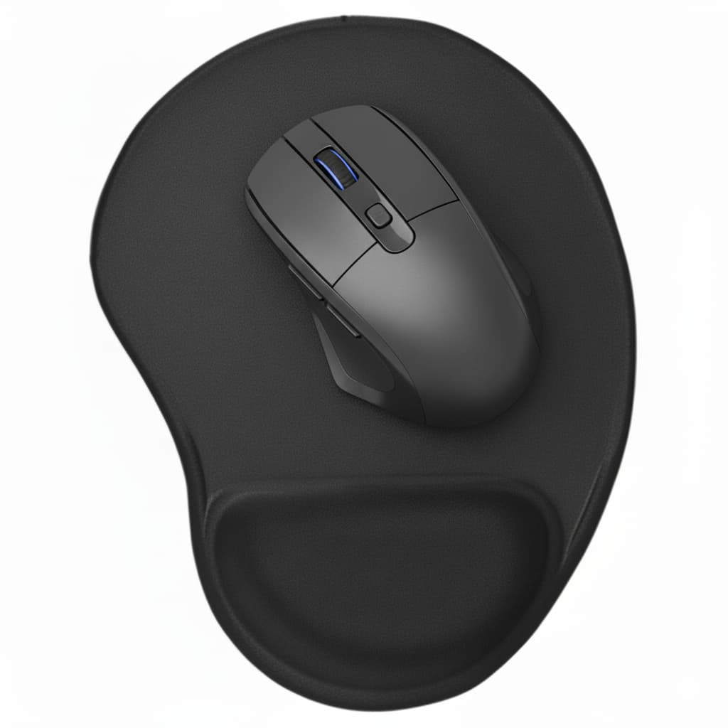 Kit 2 Un Mouse Pad Ergonômico BOLINHA Com Apoio De Punho Super Macio