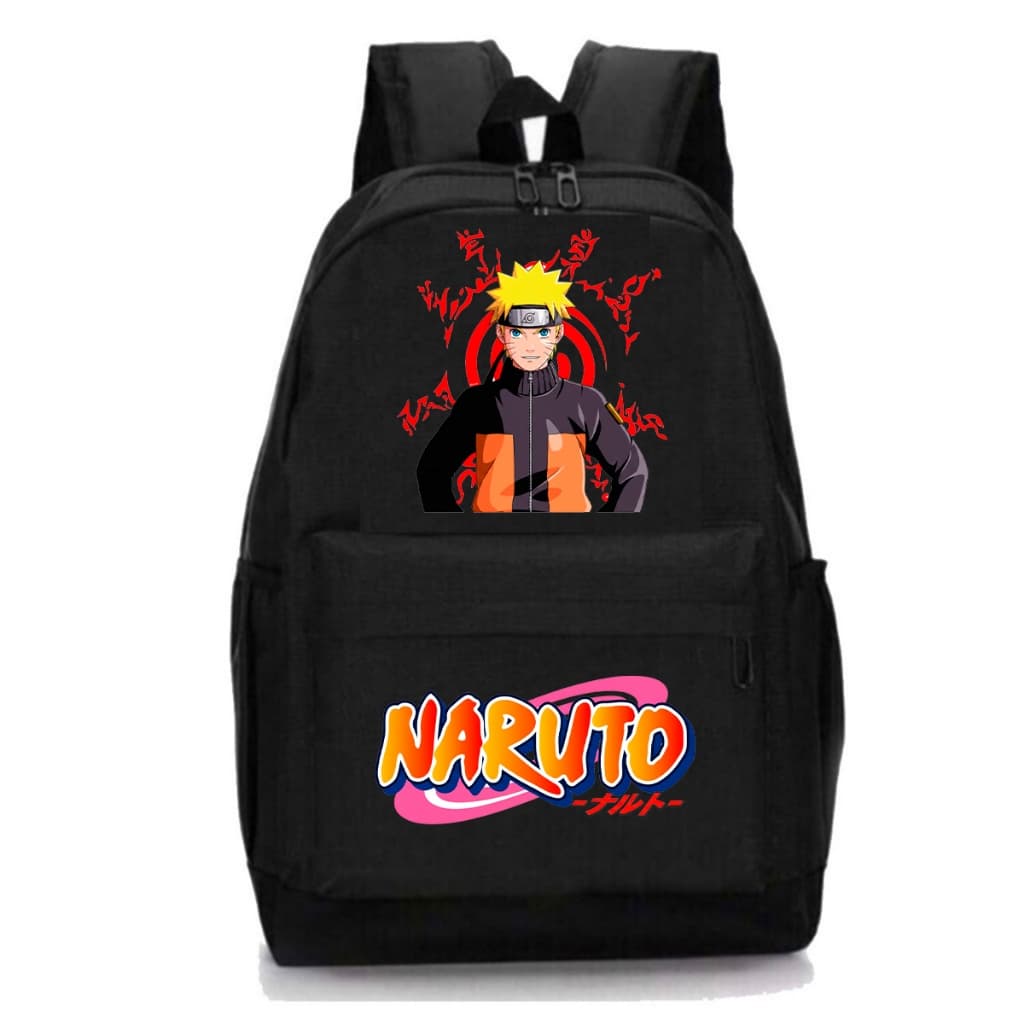 Mochila Escolar Estampa Naruto Material Resistente, Leve e Confortável para o Dia a Dia