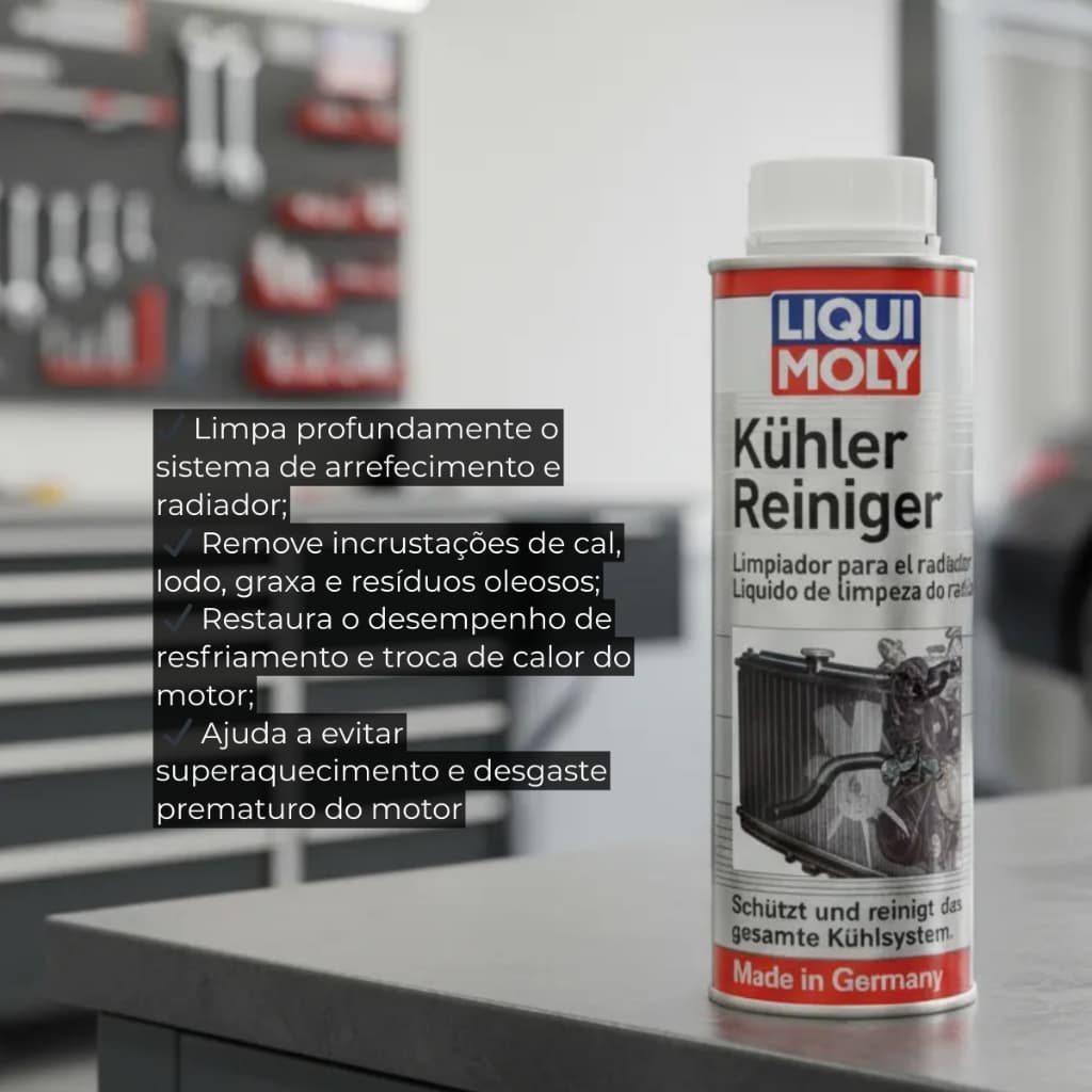 Aditivo Limpa Radiador Liqui Moly – Limpeza Sistema de Arrefecimento – Remove Lodo e Óleo