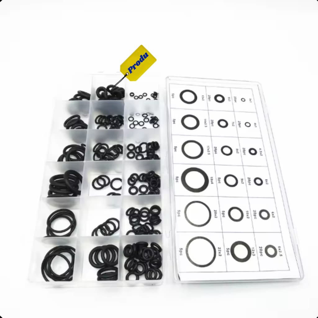Kit O-Ring Produ NBR Borracha c Estojo 225 407 Polegada 419 Métrico 1200 pçs p Vedação Hidráulica