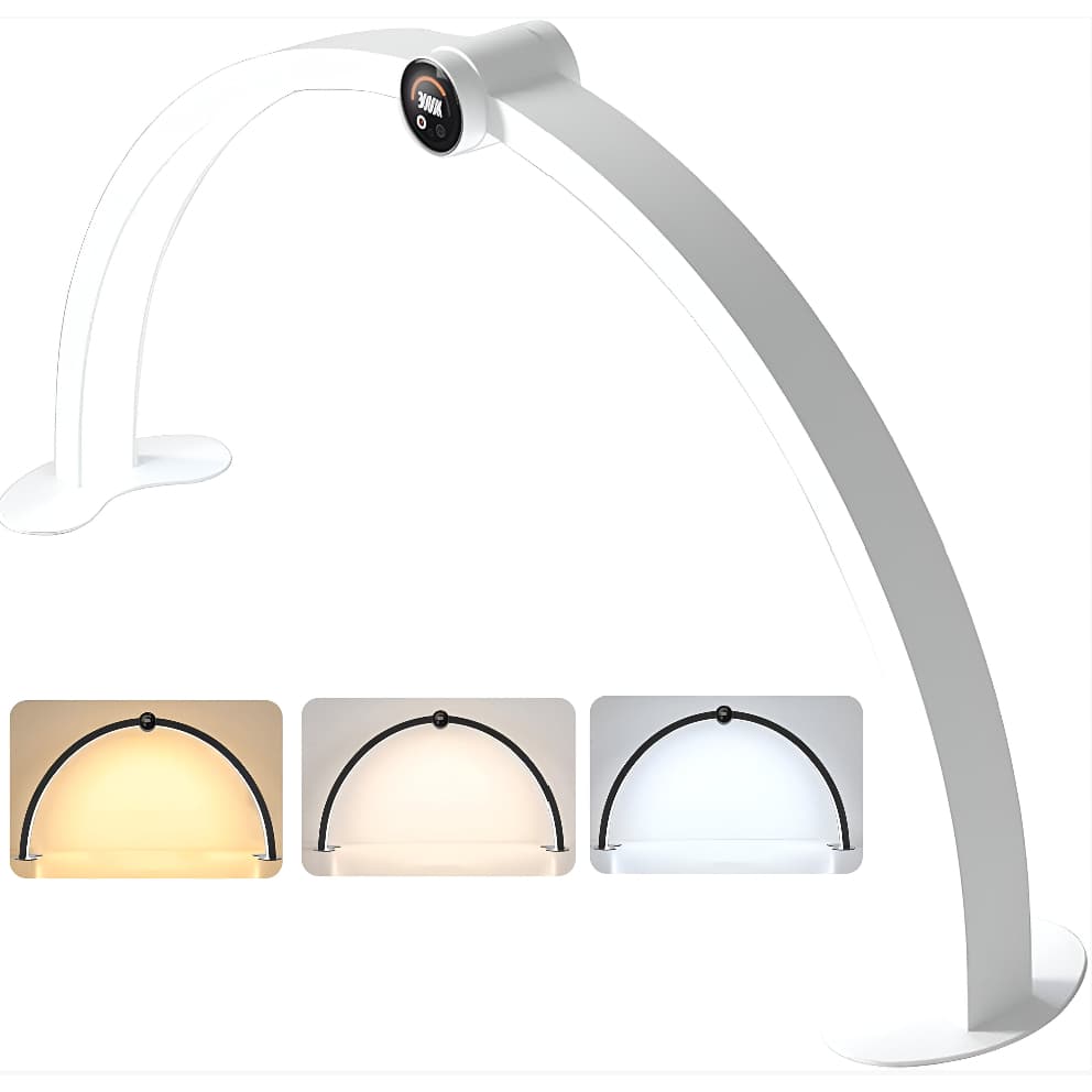 Luminária LED 48W Ring Light Arco lua Estética Sobrancelha Relógio Luminária de Mesa COR ALEATÓRIA