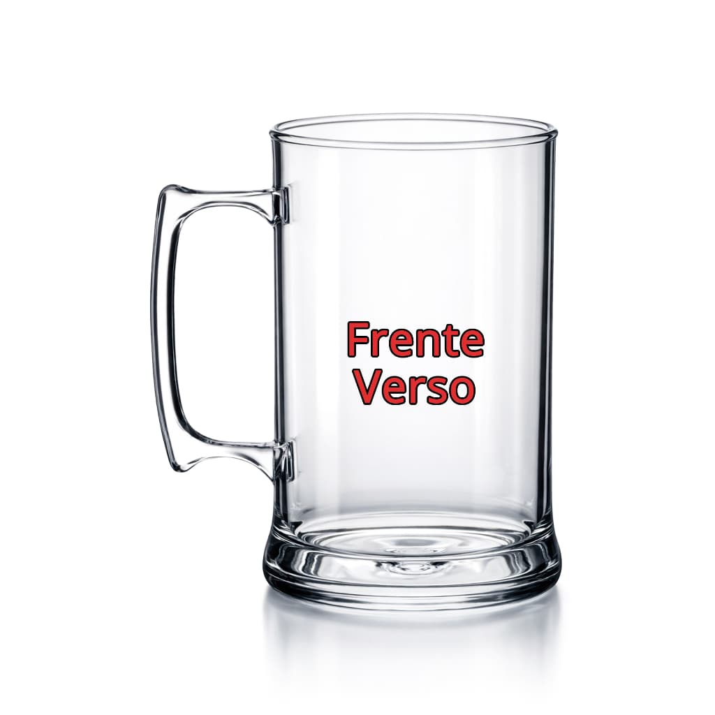 Kit 80 Canecas Personalizadas Acrílicas 300ml ou 430ml Frente e Verso Festa Churrasco Eventos