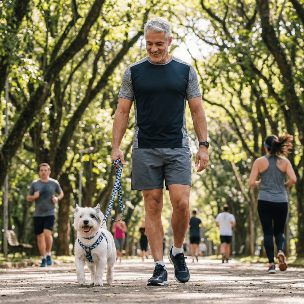 Kit Peitoral e Guia Ajustável Cachorro Pequeno Médio Grande Brinde Pingente Nome Telefone Vira Lata