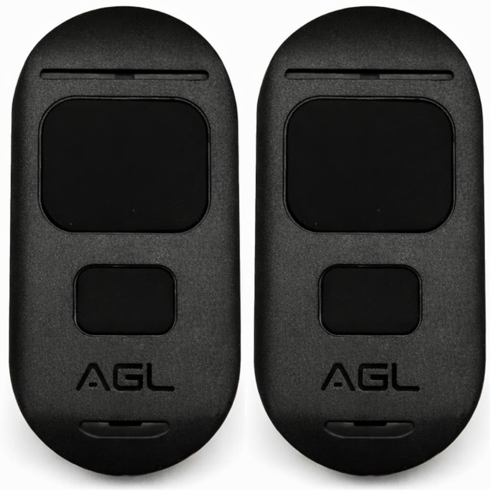 Kit 2 Controle Remoto Digital Key Agl Para Portão 433,92 Mhz Preto