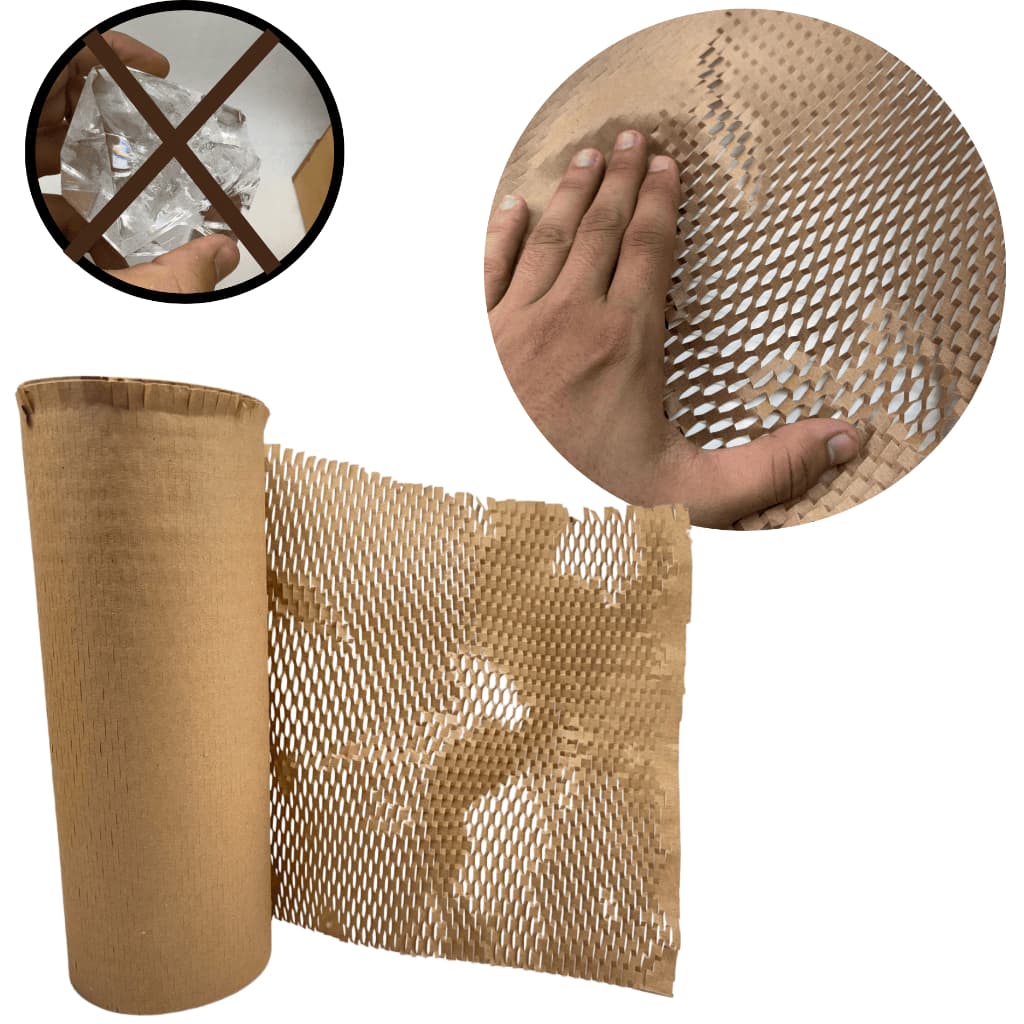 Papel Colmeia Kraft 50m X 50cm Proteção Premium Ecológica