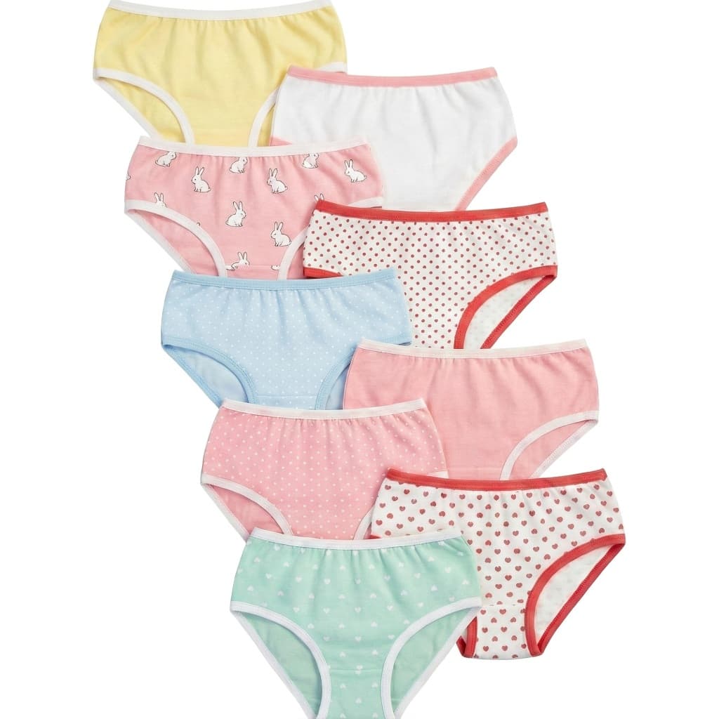 Calcinha Infantil Kit 10 un Calcinha bebê Calcinha menina 2 a 9 anos algodão calcinha algodão Enxoval Infantil