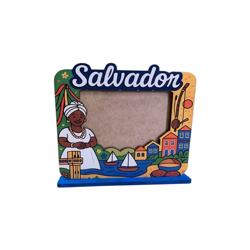 Porta Retrato Lembrança Salvador Bahia 23 x 19cm