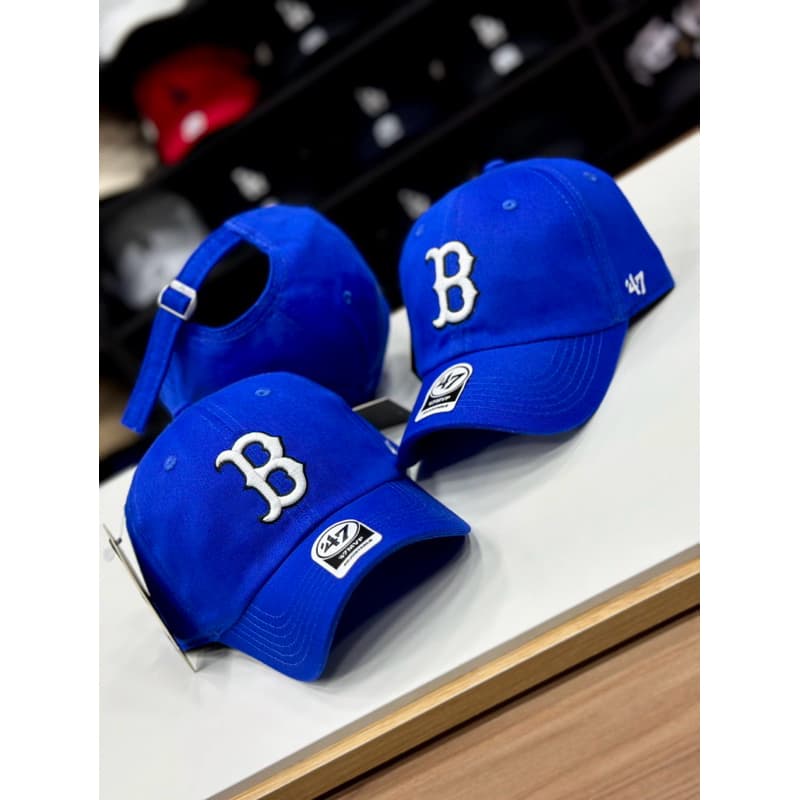Boné Boston Azul Royal Dad Hat Unissex Bordado Premium Streetwear