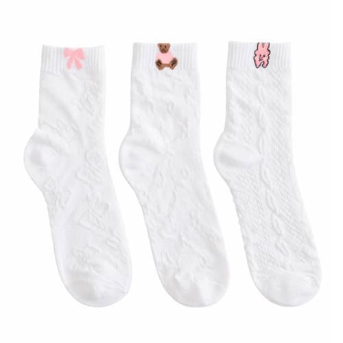 Kit com 3 Pares de Meias Femininas Cano Alto - Veste tamanho 35 a 40 super confortável