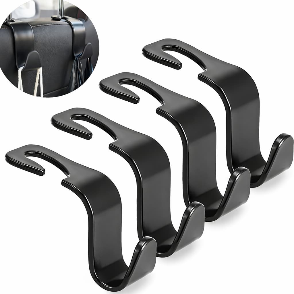 Gancho Encosto Cabeça Carro Organizador Banco Suporta Até 6kg Universal Kit