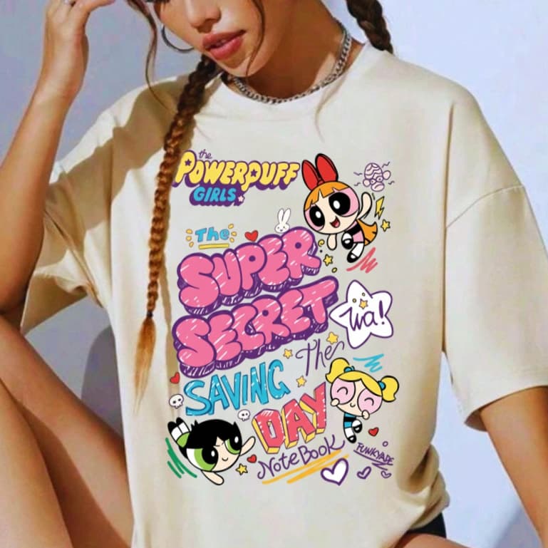 Camiseta Tshirt 100% Algodão Treino Academia Musculação Fitness Oversized Meninas super poderosas