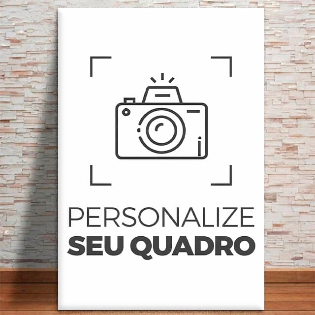 Quadro de Parede Personalizado Com Sua Foto Casal Pet Família 1 Peça