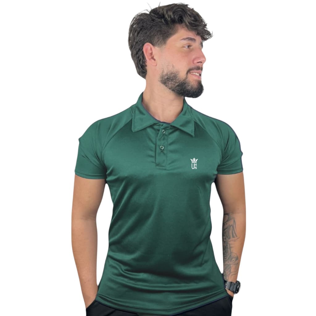Polo Casual Masculina Dry Fit Academia Camiseta Treino Fitness