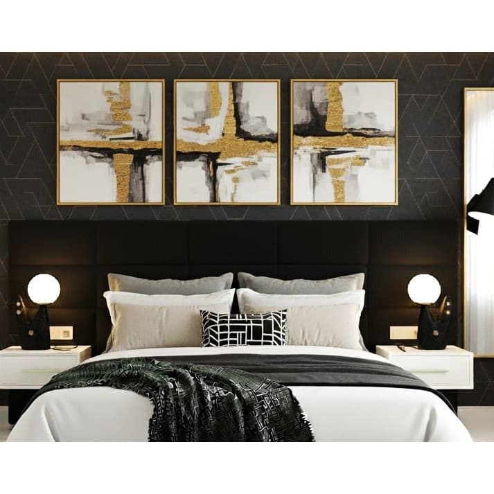 Cabeceira Estofada Modular Kit 6 Peças Cama Solteiro 45x20cm - Envio Imediato
