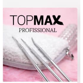 Kit Espátula Desencravador TopMax Profissional Podologia - 3 Peças N206, N214 e Formão N254