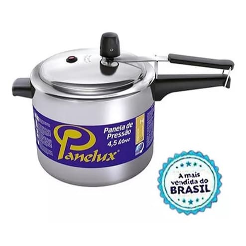 Panela De Pressão 4,5 litros Panelux Linha Classic Alto Brilho A Mais Vendida Do Brasil