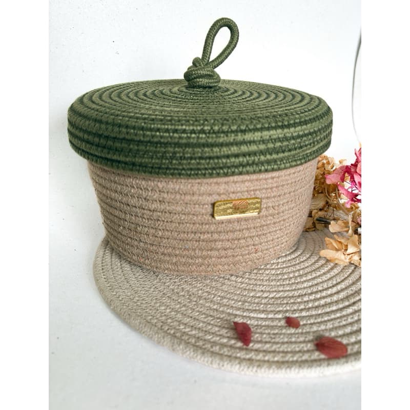 Cesto organizador/cesto decorativo/mesa posta/cesto com nó