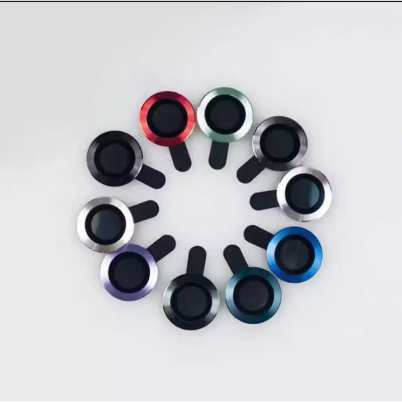 Kit de películas para lentes películas de metal para câmera lisa sem detalhes para iphone xr/11/12/13/14/15/16/17