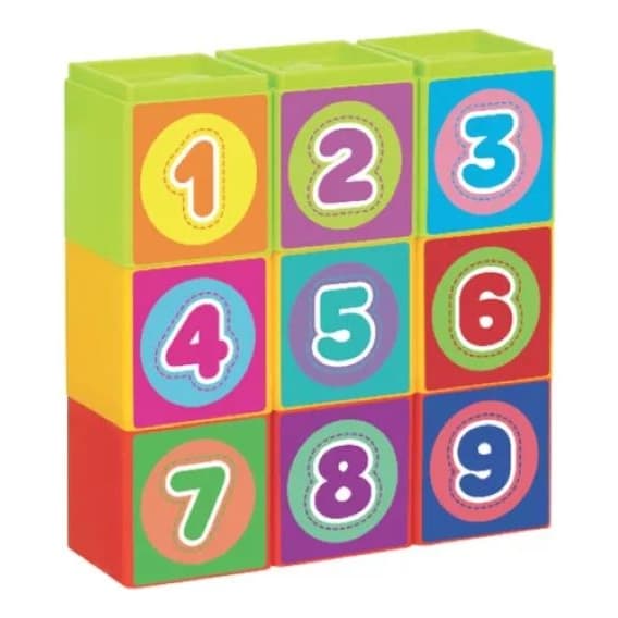 Cubos Educativos 5 em 1 – Brinquedo Pedagógico Colorido