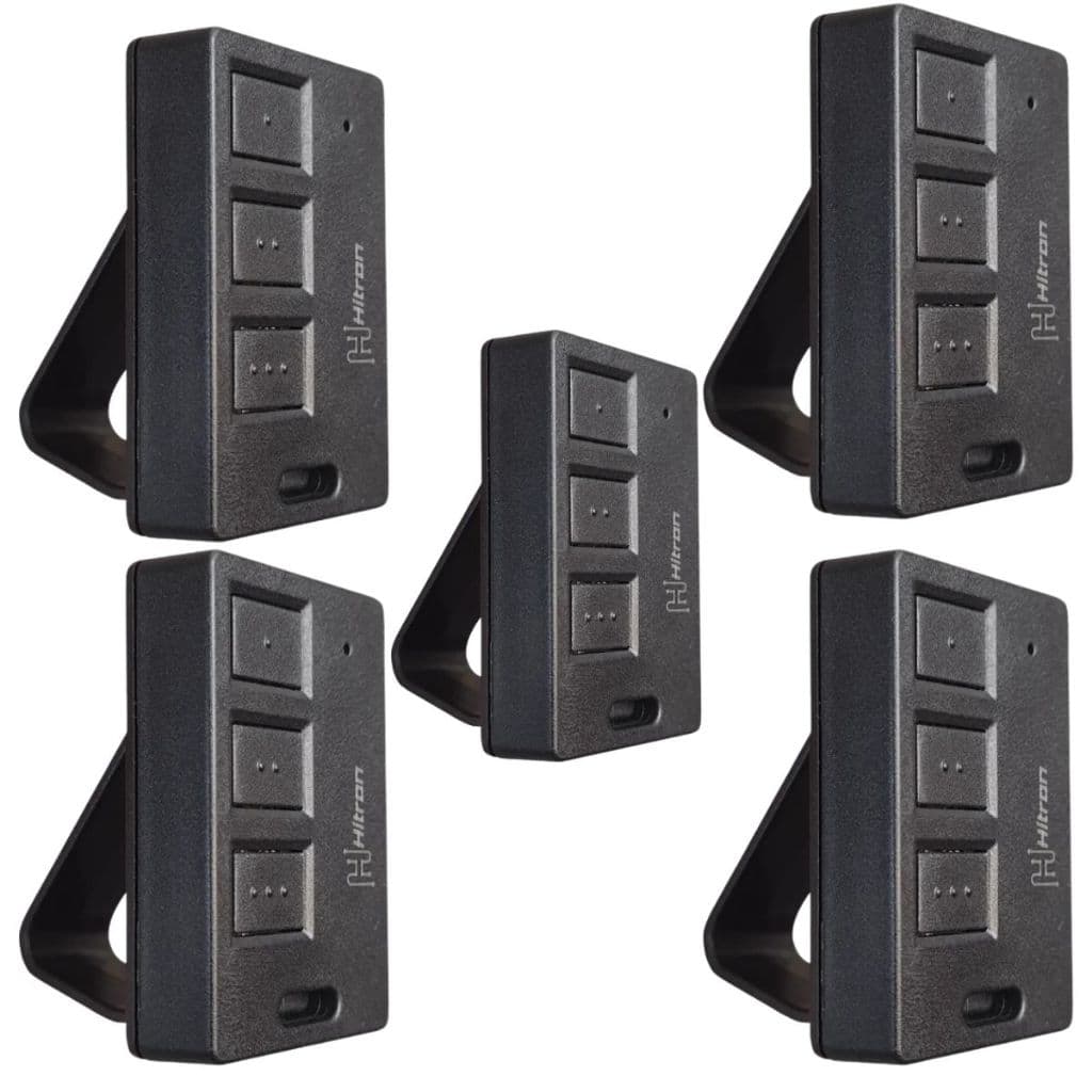 Kit 5 Controles Remotos Hitron Central Alarme Cerca Elétrica 433 Mhz 3 Botões