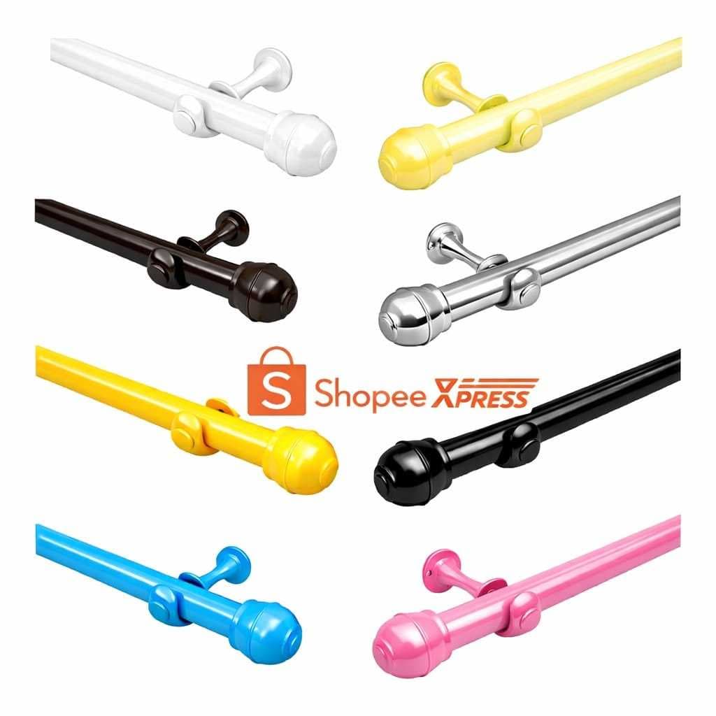 Kit Varão Cortina 3.00 Metros 19mm Quarto, Sala e Cozinha Varias Cores Envio imediato